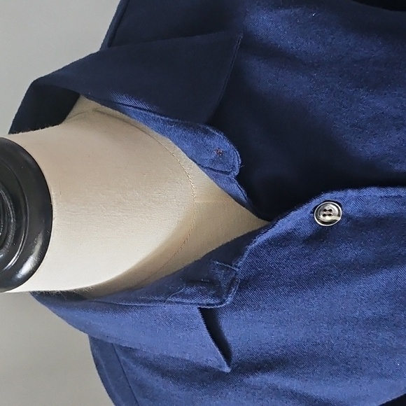 LuLaRoe Abigail Button Down Navy Blue Shacket - Picture 3 of 13